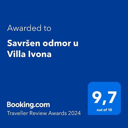 Savrsen Odmor U Villa Ivona Zadar Eksteriør bilde